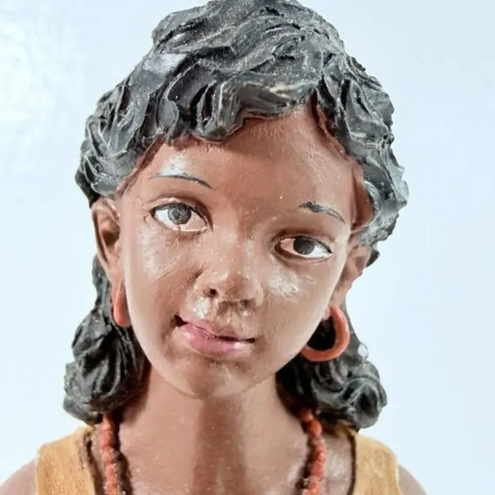 Vintage 2004 Home Interiors African Woman Figurine 10